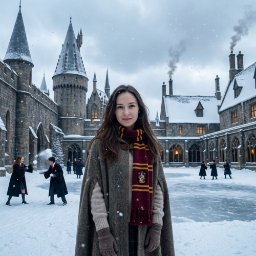 Хогвартс зимой